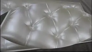 new design 3d pu leather wall panel