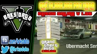 GTA V - ONLINE - GLITCH GANHE 10.000.000 POR HORA