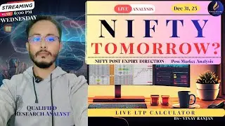 NIFTY POST-EXPIRY DIRECTION | Option Chain Shift + LTP Calculator | Post Market Analysis | Dec 31