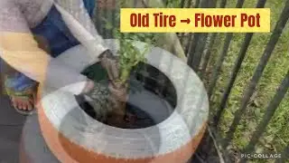 DIY Tire Planters | Turn Old Tires into Beautiful Flower Pots 🌸