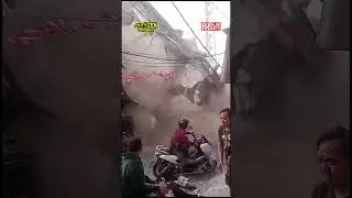 Bangunan Tiga Lantai Roboh, Warga Berlarian di kawasan Margahayu Kabupaten Bandung #prfm