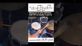 Beginning Jazz Drumming  - Kick & Snare Comping - Exercise 42 #drumexercise #jazzdrums #drummer