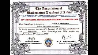 AMTI Level 1 result of subjunior class 7th