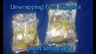 UNWRAPPING FREE SAMPLES FROM UNILEVER l Leia & Leila Vlogs