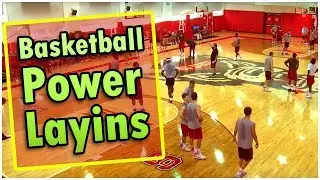 Basketball Coaches Clinic - North Carolina State Team Practice - Power Layins Mark Gottfried