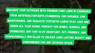 Perfect Outdoor Makeover with Fake Lawn Canberra