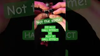 These are totally different! Ally X VS OG Ally Hall effect sticks. #rogally #allyx