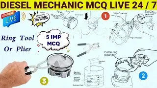 Diesel Mechanic🔧Class🚀 LIVE🔴24/7 | Mechanic | Online class live | Mcq questions and answers