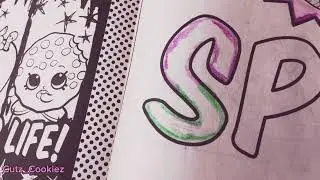 Drawing in a dollar store, Shopkins coloring book ￼￼for 10 minutes and 33 seconds ✨😚