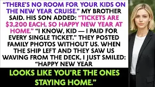 &ldquo;There&rsquo;s No Room For Your Kids On The New Year Cruise.&rdquo; My Brother Said. His Son Added: &ldquo;Tickets Are