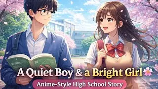 A Quiet Boy & a Bright Girl 🌸 | Anime-Style High School Story