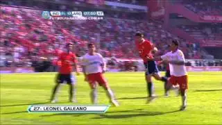 Gol de Galeano. Independiente 1 - Argentinos 0. Fecha 11. Torneo Final 2013. F&uacute;tbol Para Todos