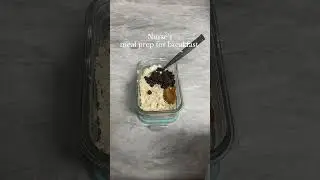 Overnight oats are the perfect breakfast meal prep for work #nurses