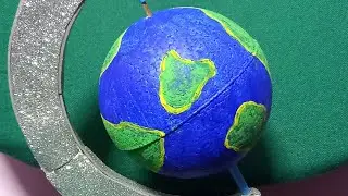 Model of globe | Easy diy globe | Thermocol ball | Aaradhya Ranjan |
