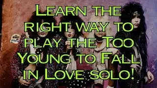 Too Young to Fall in Love solo lesson | Motley Crue | Weekend Wankshop 224