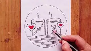 Beautiful circle drawing easy | How to draw | Easy drawing for beginners | Pencil drawing