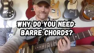 Guitar Tip: Barre Chords - Why You Need Them - Four different chord types in all 12 keys