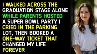 I WALKED ACROSS THE GRADUATION STAGE ALONE WHILE PARENTS HOSTED A SUPER BOWL PARTY I CRIED IN THE...