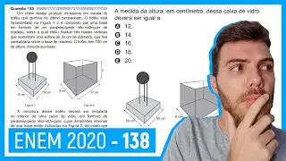 🛑Questão 138 Enem 2020 - Resolução Passo a Passo - Um clube deseja produzir miniaturas em esc..