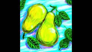#makearteveryday - 2023 01 07 pear