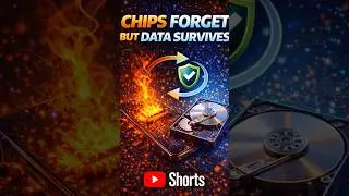 Why do chips forget but data survives? #HowChipsWork#TechShorts#LogicToSilicon#YouTubeShorts