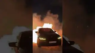 BMW M5 is BURNING🔥 #bmw #m5 #burning #fire #car #cars #burnout #bmw #drifting #automobile