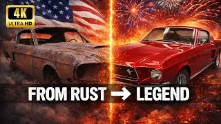 ASMR Full Restoration | From Total Rust to Candy Apple Red Legend (1967 Mustang Fastback)