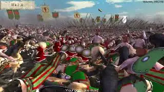 A Spartan Hoplite Box vs. Massed Barbarian Cavalry in Rome:Total War