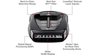 Best Radar Detectors | Cobra RAD 480i Laser Radar Detector | Long Range Detection | Bluetooth