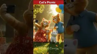 Cat picnic | Cute cats outdoor fun 😊 #shorts #catvideos