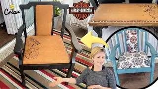 COMO PINTAR TECIDO ESTAMPADO | Decoração Harley Davidson \ Diy
