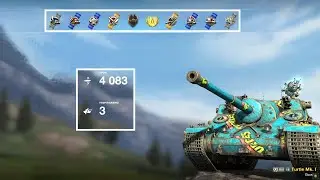 Turtle Mk 1 - взял Мастера 4K DMG 3фрг - World of Tanks Blitz