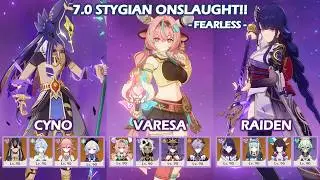 7.0 Stygian Onslaught!! | Cyno & Varesa & Raiden | Genshin Impact
