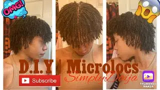 I installed my DIY Micro Locs | STORY TIME!