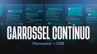 Como fazer um Efeito de carrossel contínuo no ELEMENTOR PRO + código CSS pronto | Dimas Ferreira