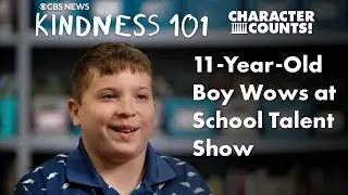 Bravery - 11-Year-Old Boy Wows at School Talent Show