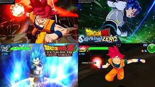 Comparison Between | DBZ TTT & DBZ SPARKING ZERO | Ultimately Attacking | (PSP & PS5)