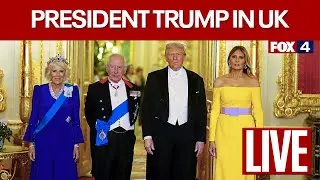LIVE: President Trump joins King Charles III at State Dinner