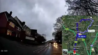 [UK] Dusk drive in England from Bovingdon to Beaconsfield via Chesham and Amersham.