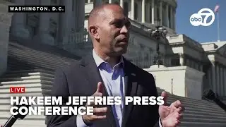🔴LIVE: Democratic leader Jeffries holds press conference ahead of House vote on government shutdown