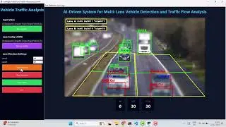 🚦Multi-Lane Vehicle Entry & Exit Counting System Using AI & CV, Deep Learning & Vehicle Tracking
