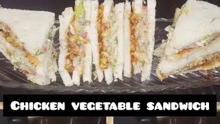Chicken vegetables sandwiches😘😊@Cook With Sitara