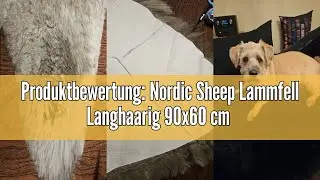 Produktbewertung: Nordic Sheep Lammfell Langhaarig 90x60 cm | Lammfell Echt f&uuml;r das Sofa, den Stuhl