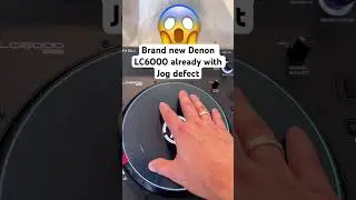 Brand new Denon DJ LC6000 jogwheel defect #denondj #lc6000 #broken #jog #jogwheel #defect #brandnew