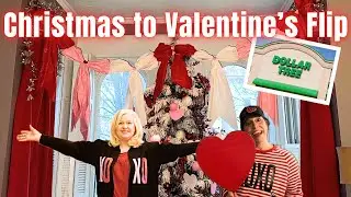 Valentines ❤️ Flip from Christmas!!!               Dollar Tree Supplies and Crafts 
