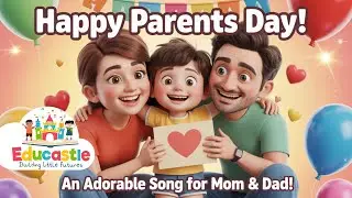 Happy Parents Day Song for Kids | Thank You Mom and Dad  Fun Children&rsquo;s animation | Educastle
