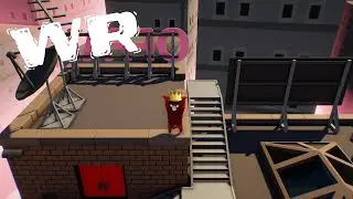Gang Beasts: Solo Roof Speedrun Former World Record 55 Seconds