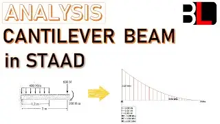 Your first STAAD Tutorial ... Analyze a cantilever beam in STAAD Pro #staadpro #staadtutorial