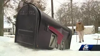 Who will pay for mailboxes that were damaged by snow plows?