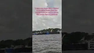 Cruising over Negro River a Tributary of the mighty Amazon river near Manaus start of Amazon river